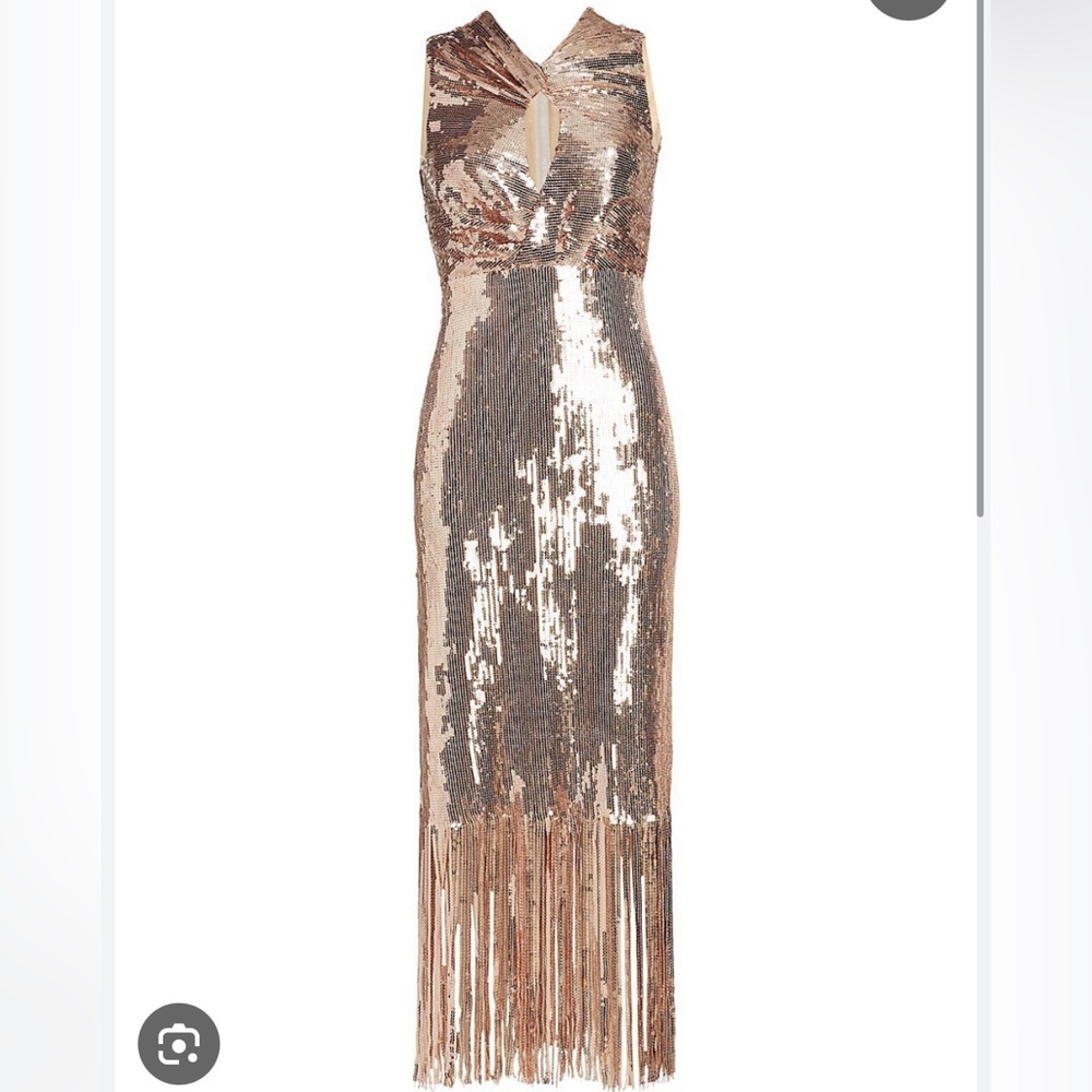 Rachel Comey Sparkle Fringe Gown